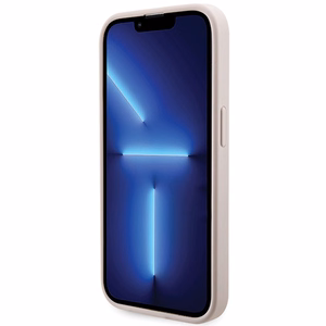 Guess 4G Printed Stripes Magnetinis dėklas telefonui iPhone 15 Pro - rožinis