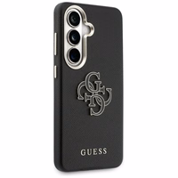Guess dėklas Grained Big 4G Metal Logo skirtas Samsung Galaxy S26 Plus juodas
