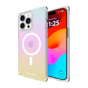Case-Mate BLOX MagSafe dėklas, skirtas iPhone 15 Pro Max, „Rainbow Frosting“ rašto