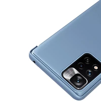 Skaidrus vaizdo dėklas atverčiamas dėklas telefonui Xiaomi Redmi Note 11S / Note 11 juodas