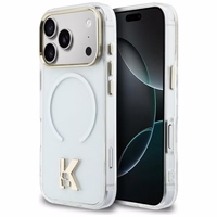 Karl Lagerfeld IML K Head Logo MagSafe Dėklas for iPhone 17 Pro - Clear