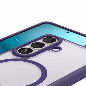 Spigen Ultra Hybrid Mag MagSafe dėklas skirtas Samsung Galaxy S26+ - skaidrus tamsiai mėlynas