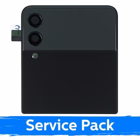 LCD ekranas suderinamas su Samsung F711 Z Flip3 (OUTER) su rėmeliu / Phantom Black / (Service Pack)