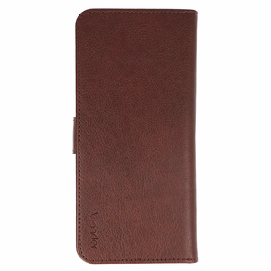 Wonder Common universalus knyginis dėklas (M) Samsung S21/S10/Note/Note 2/Note 3/Huawei P30 Lite/P9/P9 Lite rudas