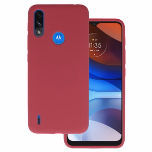 Silikoninis Lite dėklas Motorola Moto E7 Power/E7i Power (m) - bordo (m)