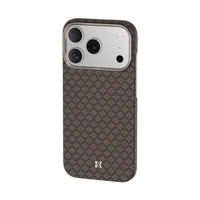 "Benks" magnetinis šarvas "Air Armor Grid Kevlar Case Metal Frame 600D (A070) for Iphone 17 Pro Max gold