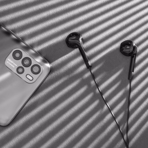 Kruger&Matz C2 į ausis įdedamos USB-C ausinės su mikrofonu, juodos