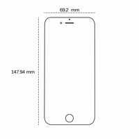 Grūdintas 2,5D stiklas, skirtas "iPhone 7 Plus" / "8 Plus