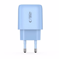 Tech-Protect NCA20 PD 20W QC3.0 USB-A / USB-C sieninis įkroviklis - mėlynas