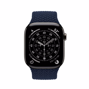 Crong Wave Band pintas Apple Watch dirželis, 44/45/46/49 mm, tamsiai mėlynas