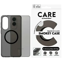 CARE by PanzerGlass Flagmanas Urban Combat juodas dėklas su QI Samsung Galaxy S25 Edge - pusiau skaidrus