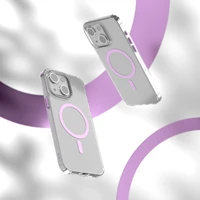 Etteri Spalvotas Magnetinis dėklas telefonui iPhone 14 6,1" rožinė