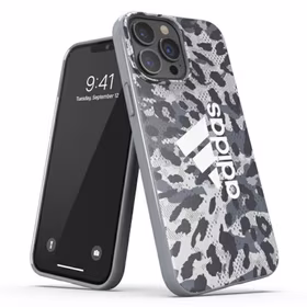 Adidas OR SnapCase Leopardinis dėklas iPhone 13 Pro / iPhone 13 - pilkas