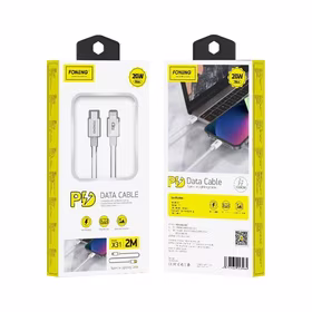 FONENG laidas X31 USB-C - Lightning PD 20W 2M baltas
