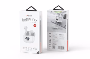 YESIDO EARPHONES TWS19 (Enc) BT 5.3 baltas