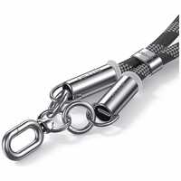 Telefono dirželis su įkrovimo laidu Usams SJ745 60W USB-C į USB-C 1.2m rožinis