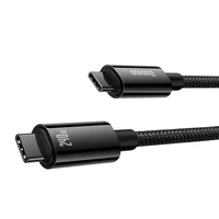 USB kabelis Baseus Tungsten 240W USB-C to USB-C 1.0m juodas CAWJ040001