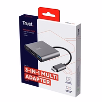Trust Dalyx USB 3.2 Gen 1 (3.1 Gen 1) Type-C Aliuminis, Juoda