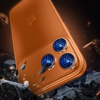 Tempered glass Tel Protect 95% AR+AF Full Metal Camera Protector on camera for Iphone 17 Pro orange (camera island)