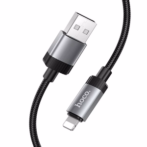 Kabelis USB A į Lightning Hoco 2,4A 1 m X117 juodas