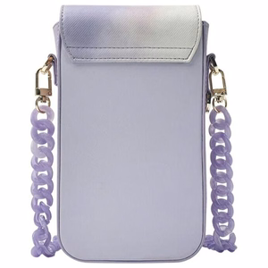 Nimmy Big Eyed Pet 2.0 Triušis 3-in-1 Dėklas telefonui + Piniginė + Sekimo įrenginio dėklas - violetinis (m)