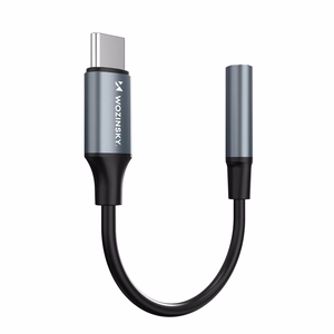 Wozinsky WACM-01 USB-C adapteris - 3.5 mm mini lizdas - juodas