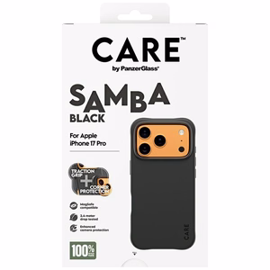 CARE by PanzerGlass Stilingas Samba Magnetinis dėklas telefonui iPhone 17 Pro - juodas