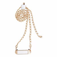 Grandinė / Virvė su laikikliu GLAMOUR tinka visiems modeliams 80mm maks. plotis BALTA