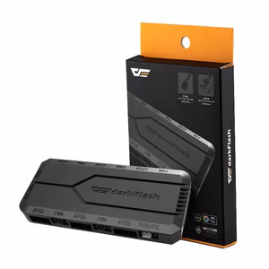 Darkflash RC2 RGB PWM блок управления вентиляторами для компьютера + пульт дистанционного управления чёрный