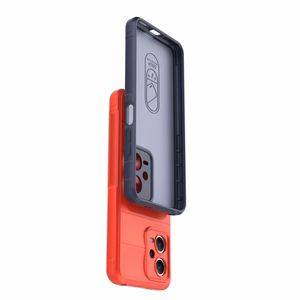 Magic Shield dėklas telefonui Xiaomi Redmi Note 12 5G / Poco X5 5G lankstus šarvuotas dėklas raudona