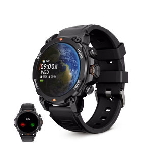 Ksix Smartwatch EXPLORER išmanusis laikrodis, juodas, GPS, 1.43" AMOLED, 5 ATM