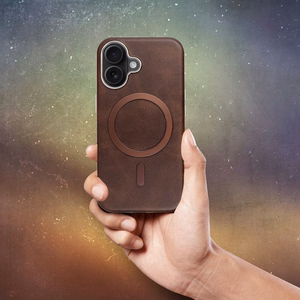 GENTLEMAN MAG COVER Dėklas telefonui suderinamas su MagSafe IPHONE 16 rudas