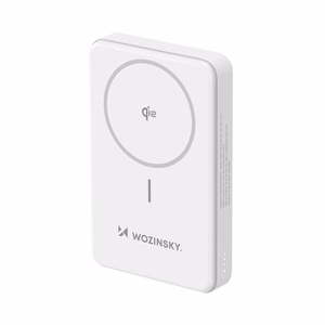 Wozinsky WLWP-10KA0Y3WS 22.5W PD Qi2 10000mAh su stovu Išorinė baterija (f) - balta