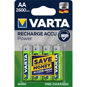 VARTA įkraunama baterija R6 (AA) 2600mAh Accu Power 4 vnt.