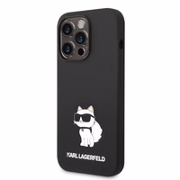 Karl Lagerfeld Silicone Choupette dėklas telefonui iPhone 14 Pro Max - juodas