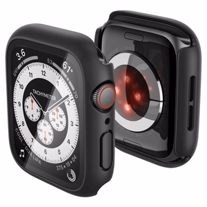 Spigen Thin Fit 360 dėklas, skirtas „Apple Watch 44 mm“ – juodas