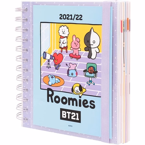 BT21 2021/2022 mokslo metų kalendorius, mėlynas