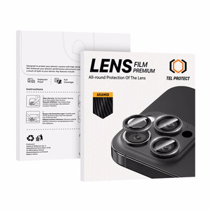 Tel Protect 3D Lens Aramid Series grūdinti kameros lęšių apsauginiai stiklai Apple iPhone 18 Pro / 18 Pro Max (3 vnt.)