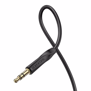 Borofone Kabelis AUX BL16 - lizdas 3,5 mm į lizdą 3,5 mm - 1 metras juodas