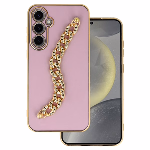 Dėklas telefonui Samsung Galaxy S23 FE dizainas 4 rožinis