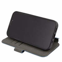 Guess GUBKP13S4GDBL iPhone 13 mini 5.4" mėlynas/mėlynas knygos tipo dėklas 4G Stripe