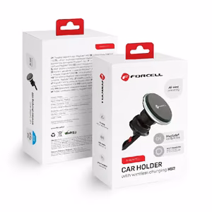 Wireless car charger+holder Forcell (HS2) (MagSafe 15W) for using on ventilation grille black