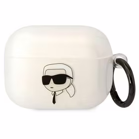 Karl Lagerfeld KLAPHNIKTCT AirPods Pro dėklas permatomas Karl`s Head