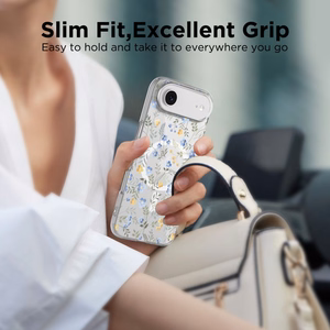 Tech-Protect FlexAir Magnetinis dėklas telefonui iPhone 17 Air - Ramunės su lapais