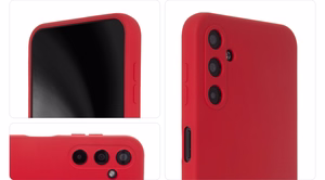 Silikoninis dėklas telefonui SAMSUNG Galaxy S24 Plus raudonas