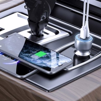 Automobilinis įkroviklis Dudao "R4Ultra" pilkas 120W (1xPD / QC3.0)