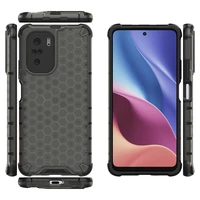 Honeycomb dėklas šarvuotas dėklas su TPU buferiu Xiaomi Redmi K40 Pro+ / K40 Pro / K40 / Poco F3 juodas