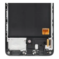 LCD ekranas SAMSUNG A51 4G HARD OLED su rėmeliu