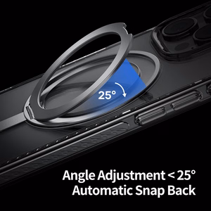 Rock Rotating Stand Crystal Series Magnetinis Iphone 16 juodas