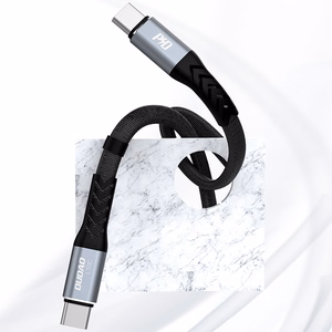 Dudao L10C USB-C - USB-C PD kabelis 100W 5A 0.23m - juodas